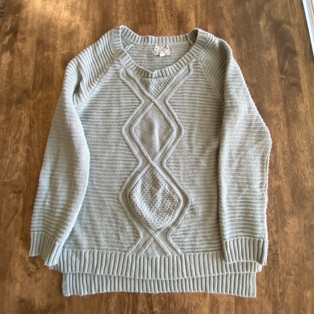 Pink Republic Sage Green Knitted Sweater Size L